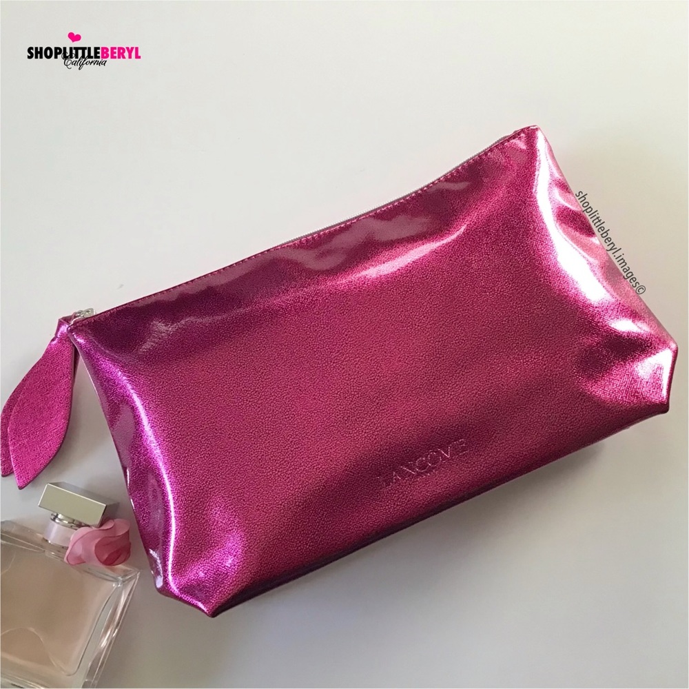 Lancôme Glittery Fuchsia Cosmetic Bag